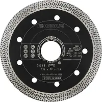 Rhodius 303900 DG15 Diamanten doorslijpschijf Diameter 115 mm Boordiameter 22.23 mm Tegels, Keramiek 1 stuk(s)
