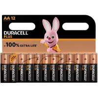 Duracell Alka Plus AA-batterijen 12 stuks