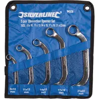 Silverline 5-delige bloksleutel set | 8 - 22 mm - 945235