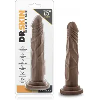 Dr Skin Dr. Skin - Realistische Dildo Met Zuignap 19 cm - Chocolate