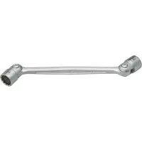 Hazet Dubbele gewrichtssleutel 645-16X17 · Buitentwaalfkant profiel · SW 16 x 17 mm