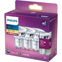 Philips LED spot GU10 3.5W 2700K Warmwit (3 Stuks)