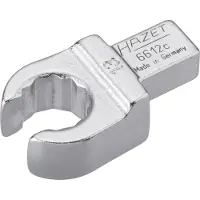 Hazet Insteek-ringsleutel · open 6612C-13 · 9 x 12 mm insteekvierkant massief · Buitentwaalfkant profiel · SW 13 mm