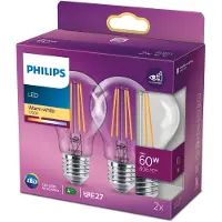 Philips 7W - E27 - 2700K - 806 lumen set van 2