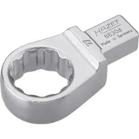 Hazet Insteekringsleutel 6630D-27 · 14 x 18 mm insteekvierkant massief · Buitentwaalfkant tractieprofiel · SW 27 mm