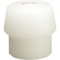 HALDER Kunststofhamerkop | hoofd-d. 50 mm | nylon wit hard | 1 stuk - 3208.050