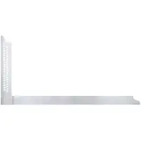 Sola Timmermanswinkelhaak 600x280mm ZWZB600 Beenbreedte 40/50mm met aftekengaatjes - 56135301
