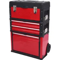Ks Tools 8500340 850.0340 Gereedschapskist (leeg) Kunststof, Plaatstaal Zwart-rood