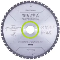 Metabo Cordless Cut Wood 628445000 Cirkelzaagblad 216 x 30 x 1.2 mm Aantal tanden: 48 1 stuk(s)