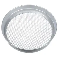 Nature Tuinzeef Rond - Verzinkt Staal - Mazen 6mm - Diam. 37x7,4cm