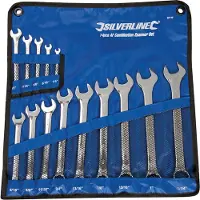 Silverline 14-delige steekringsleutel set | 1/4 - 1-1/4" - SP52