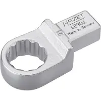Hazet Insteekringsleutel 6630D-21 · 14 x 18 mm insteekvierkant massief · Buitentwaalfkant tractieprofiel · SW 21 mm