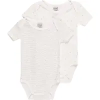 Schiesser Rompertje/body ' Original Classics ' grijs / wit
