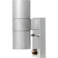 Konstsmide Modena Wandlamp Twin met Bewegingssensor Grijs