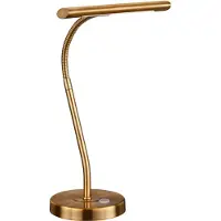 TRIO Led leeslamp Curtis oud messing