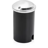 Konstsmide LED inbouwlamp Detlef voor vloer en wand, IP65, zwart, Aluminium, LED inbouwspot