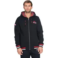 Lonsdale Sweatvest 'Lancaster' rood / zwart / wit