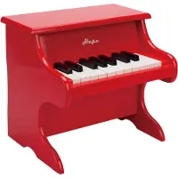 Hape Speelgoedpiano - Houten Kinderpiano met 18 Toetsen, Muziekboekje en Notenbalk - Vanaf 3 Jaar