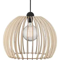 Nordlux Chino LED Hanglamp | 1x E27 Max 60W | Dimbaar | Bruin