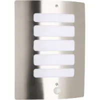Brilliant Todd 47698/82 Buitenlamp met bewegingsmelder (wand) E27 60 W RVS
