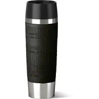 EMSA TRAVEL MUG Grande Zwart, Roestvrijstaal 1stuk(s) kopje & beker