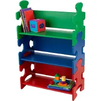 Kidkraft Kinder boekenkast puzzel meerkleurig 62,7x29,5x97,2 cm 14400