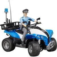 BRUDER politie-quad met politievrouw en ausst.