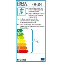 Konstsmide 498-250 Orion Staande buitenlamp Spaarlamp, LED E27 60 W Wit