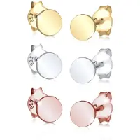Elli Oorbellen 'Kreis' goud / rose-goud / zilver