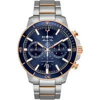 Bulova Marine Star Chronograaf Herenhorloge 98B301 Blauw