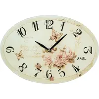 AMS quartz wandklok, met quartz uurwerk, afmetingen 30x21x4 cm, modelnummer 9478