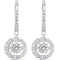 Swarovski Oorbellen 'Una' zilver