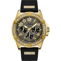 GUESS Analoog horloge 'Frontier' goud / zwart