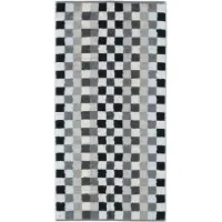 Cawö Douchelaken Cawö Unique Karo Anthracite (70 x 140 cm)