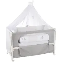 Roba Room Bed Co-sleeper Wit Fox & Bunny | Maat: 60x120 cm