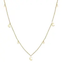 Elli Ketting 'Halbmond, Sterne' goud