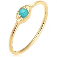 Elli - Elli Ringen evil eye talisman symbool howlith trend 925 zilver Dames