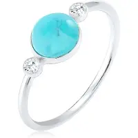 Elli Ring turquoise / zilver
