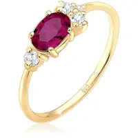 Elli PREMIUM Ring goud / rood