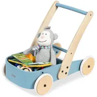 Pinolino Loopkar Holzspielzeug, Fiete, blau houten