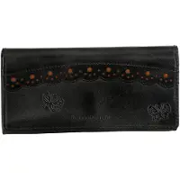 Bruno Banani Leer portemonnee Ziloo Wallet with Flap Black zwart