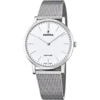 Festina Kwartshorloge Swiss Made Collection Armbandhorloge, herenhorloge, dameshorloge, leren band, saffierglas, Swiss Made