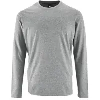 Sols Heren Keizerlijk T-Shirt met lange mouwen (Grijze Mergel)