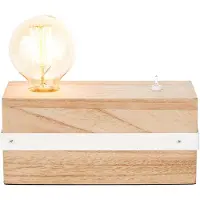 Brilliant tafellamp Whitewood 1-lichts hout