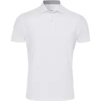 Pure Functional Slim Fit Polo shirt Korte mouw wit