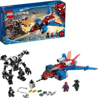 LEGO 76150 Superhelden: Spiderjet versus Venom Mech speelset met Spider-Man Noir minifiguur