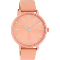 Oozoo Timepieces - Zacht roze horloge met zacht roze leren band - C10617