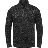 Blend Trui 'Danovan' bruin / zilvergrijs / rood / zwart gemêleerd