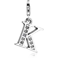 Nenalina Dames Bedel Bedeltje Hanger Letter in 925 Sterling Zilver voor alle gangbare Charmdragers