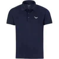Trigema dames functionele polo met knoopsluiting, marineblauw, maat XL